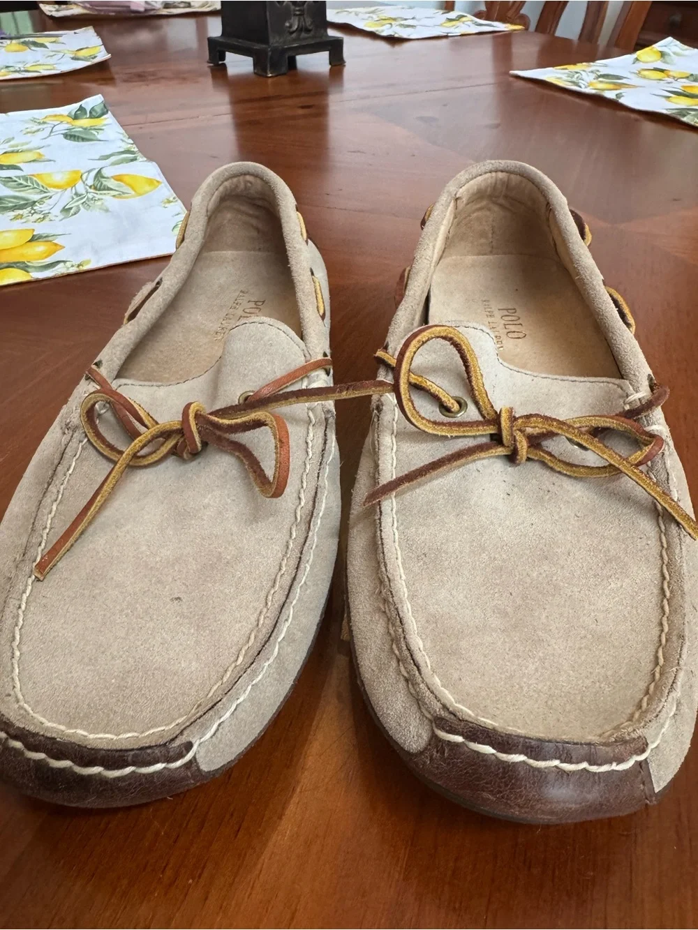 Polo Ralph Lauren beige suede